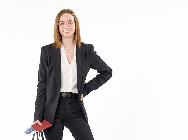 Pia Allweyer, Auszubildende zur Kauffrau für Groß- und Außenhandelsmanagement