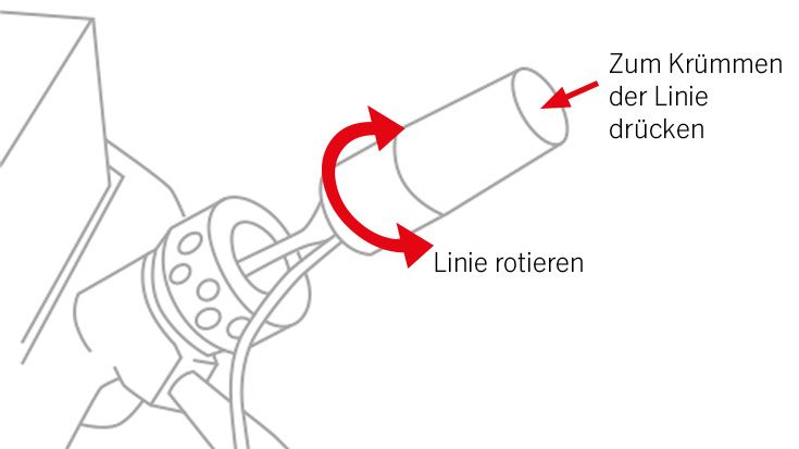 In den Joystick integrierter MicroSwitch
