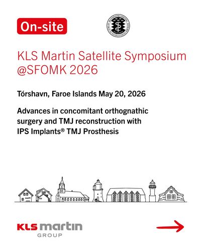 🎉Join us at the KLS Martin Satellite Symposium @ SFOMK 2026!<br />
<br />
We are excited to dive into the latest advances in orthognathic surgery and TMJ reconstruction with IPS Implants® TMJ Prosthesis.<br />
<br />
📍 Tórshavn, Faroe Islands<br />
🗓️ Wednesday, May 20, 2026<br />
<br />
Gain insights from expert Nadeem Saeed (London, United Kingdom) and explore evolving indications, innovative TMJ Prosthesis designs, and surgical best practices.<br />
<br />
🔗 Register now via the link in our bio!<br />
<br />
#klsmartingroup #klsmartin #surgicalinnovationisourpassion