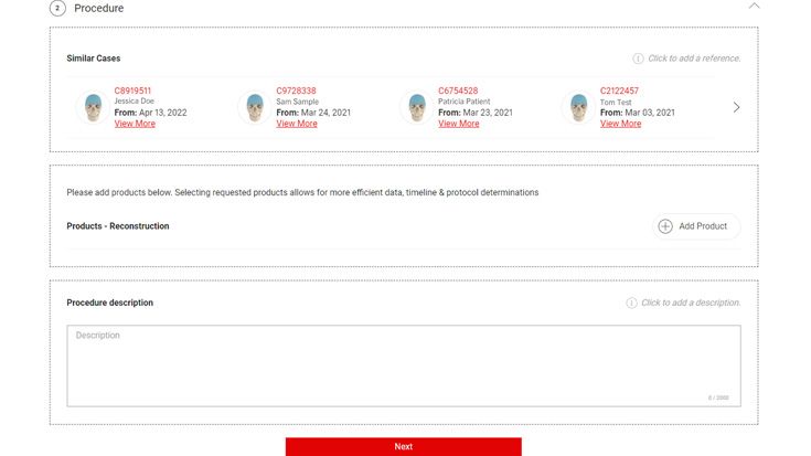 Ansicht der vorgeschlagenen Referenzfälle auf Basis der vorherigen Angaben