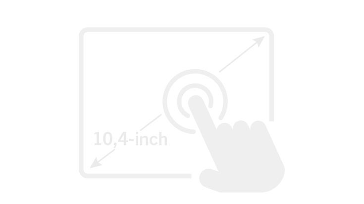 Großer 10,4"-Farb-Touchscreen