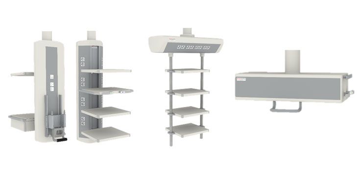 垂直、水平和锤头式控制台