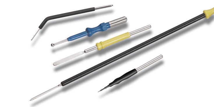 Accesorios para la electrocirugía electrodos monopolares