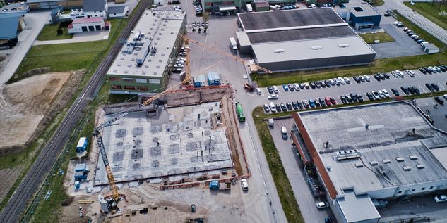 Bewehrung für die Bodenplatte