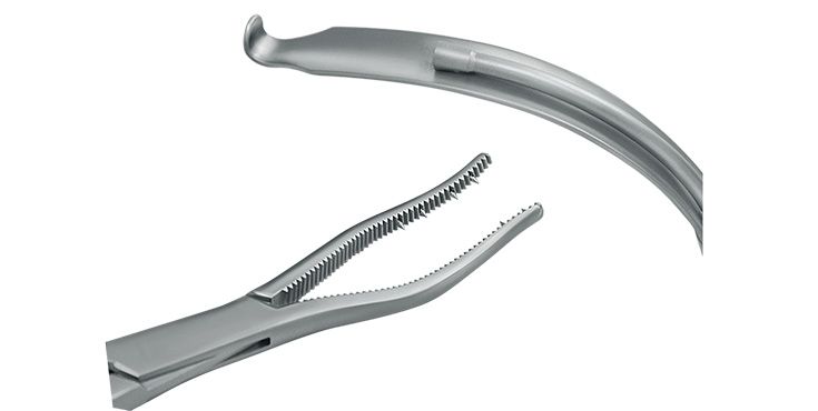 Instrumentos para el tratamiento de fracturas de la articulación de la mandíbula según Eckelt y Rasse