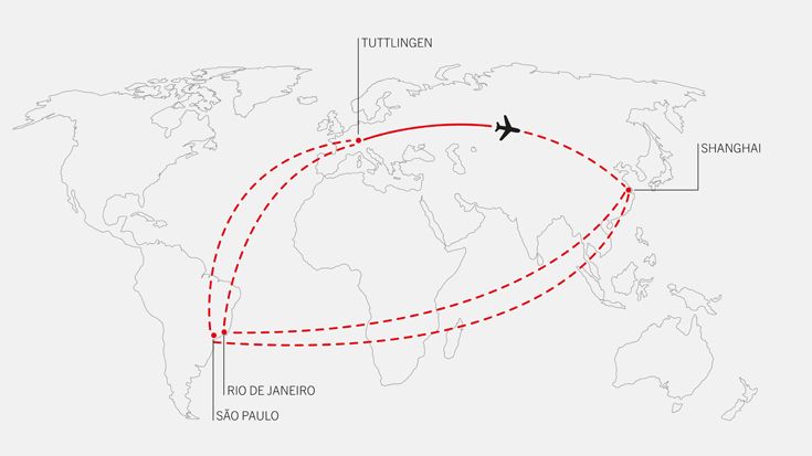 This month we traveled around the world. 