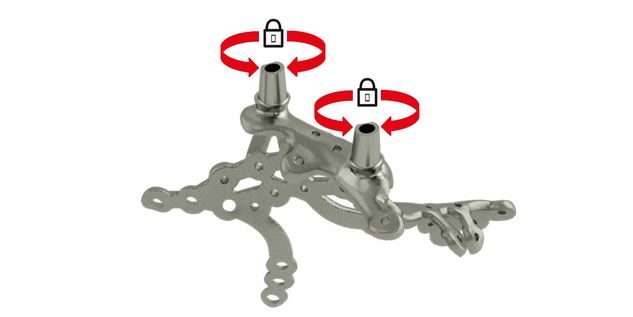 Posts | Rotation-stable cone with or without screw connection; polished surface for easy, regular cleaning